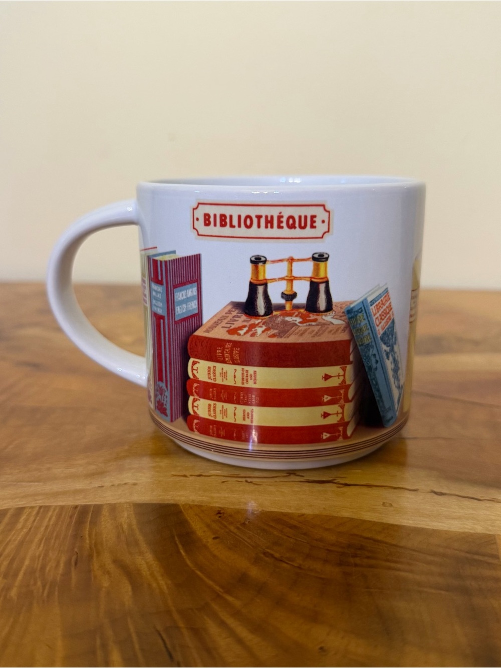 Cavallini & Co. Library Books Ceramic Mug Coffee Cup Cozy Reader Cottagecore
